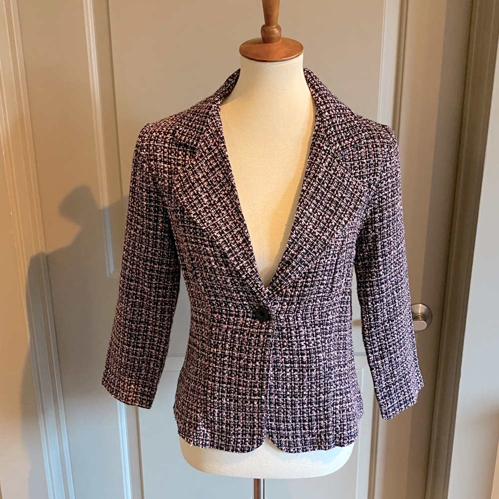 Black & pink blazer